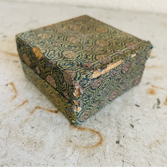 Vintage Red Chinese Seal Paste & Ceramic Paste Container with Blue Dragons - Picture 8 of 11